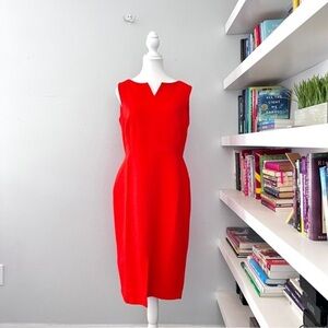 Ann Taylor a-line coral poppy dress NWT sz 6